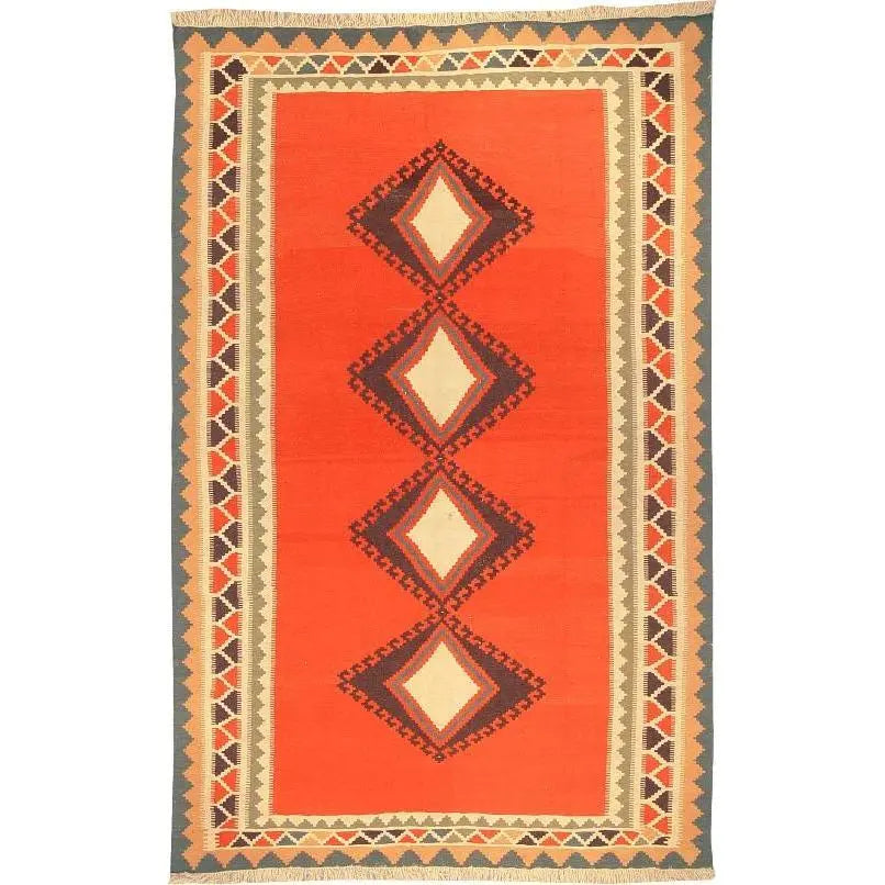 One Of The Kind Ardabil Persian Kilim 9'8" x 6'1"